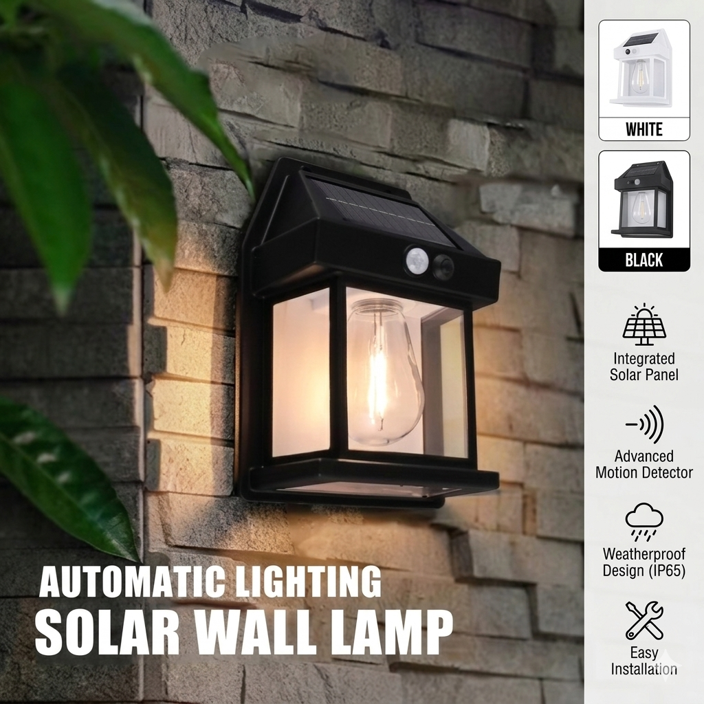 Outdoor Solar Wall Lamp Waterproof