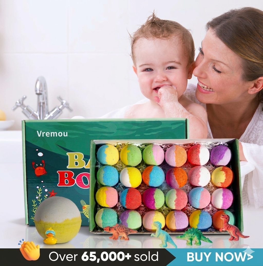 Bath Bombs for Kids with Surprise Inside
