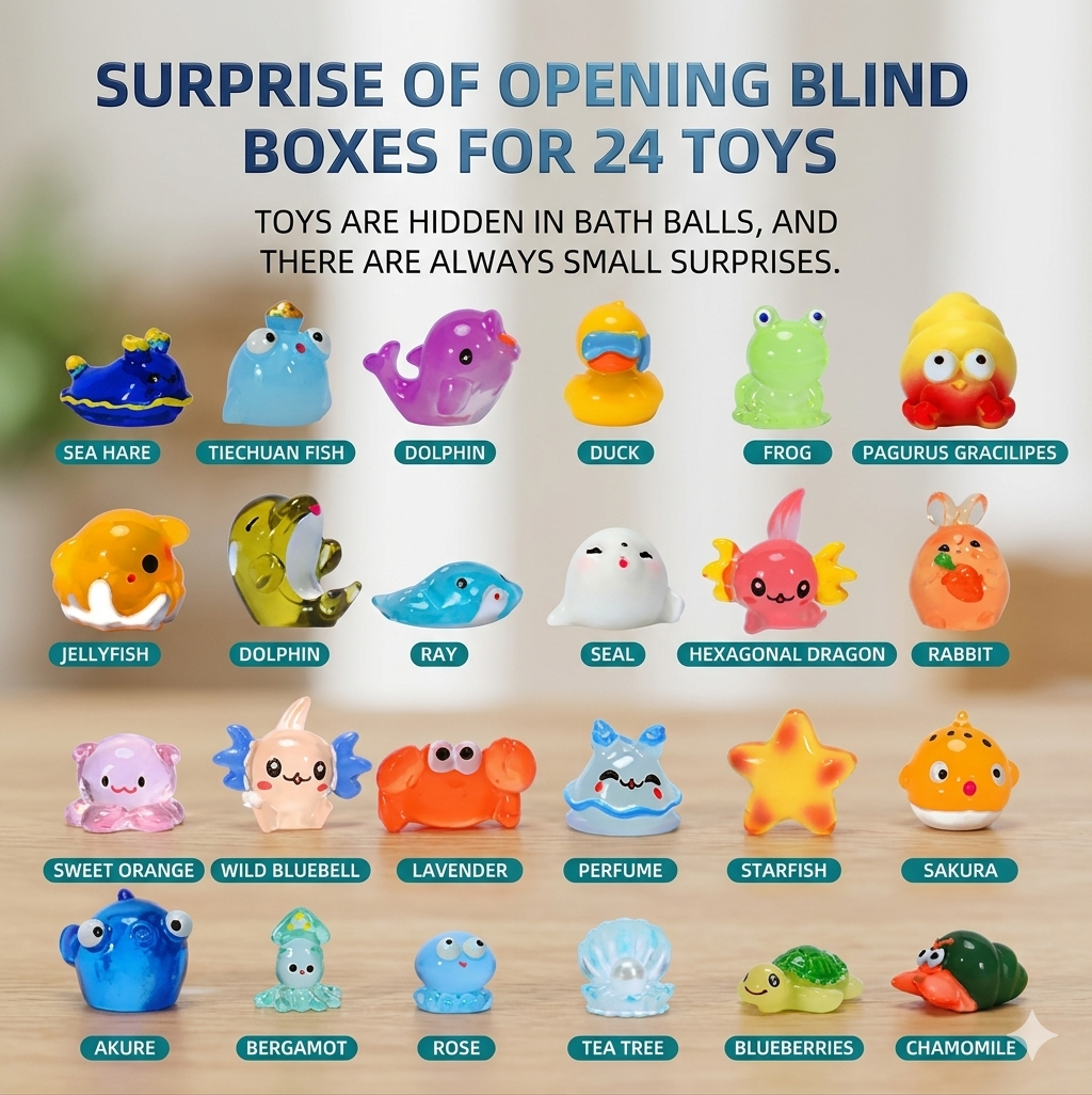 Bath Bombs for Kids with Surprise Inside